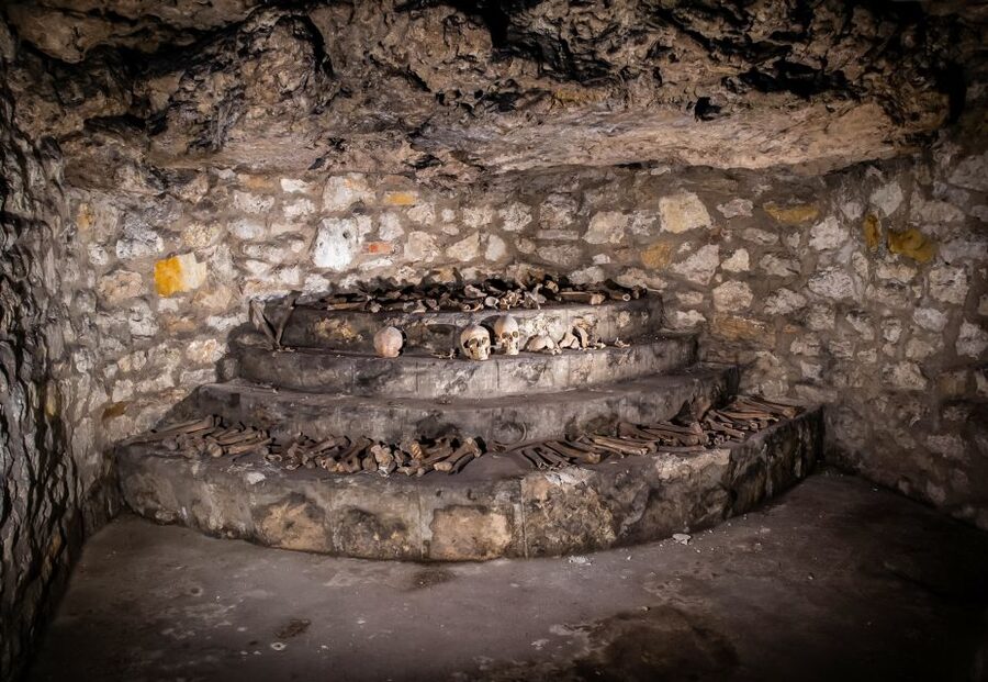 Budapest: Buda Castle Cave Tour - Entering the Buda Castle cave labyrinth, where geology meets real life