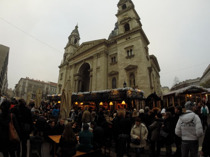 Budapest Christmas Walking Tour w Entry to Basilica - Vörösmarty Square Market: Chimney Cake and Your First Big Taste of Budapest