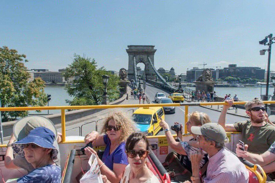 Budapest: City Sightseeing Hop-On Hop-Off Bus Tour & Extras - Pest Highlights: Basilica, Chain Bridge, Dohány Street Synagogue Area, and the Grand Avenues