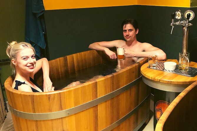 Budapest Exclusive Thermal Spa LUKACS LUXURIOUS PRIVATE BEER BATH - Unlimited Czech beer, the fun part and the real-world part