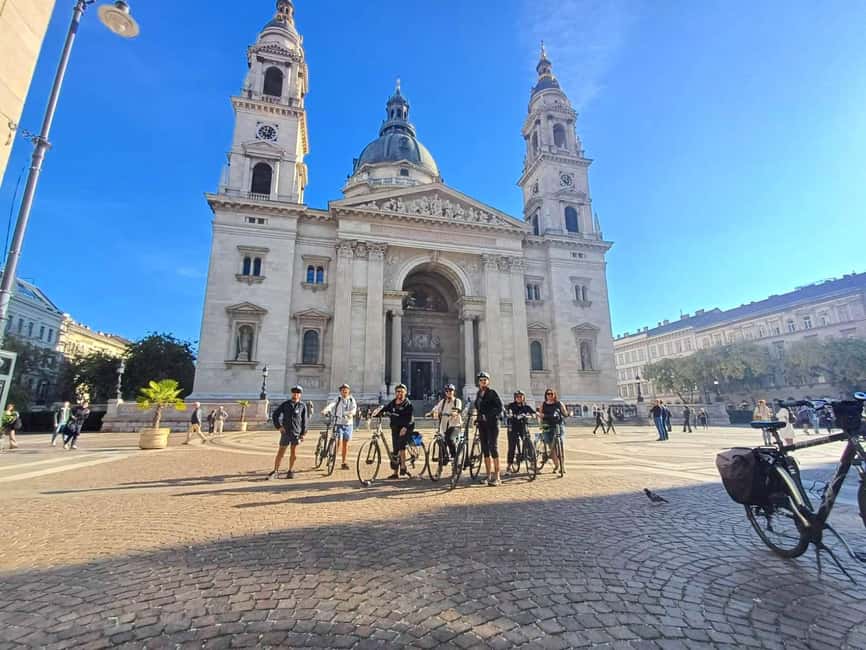 Budapest: Guided Bike & E-bike Tour with a Goulash - House of Terror: a quick stop with a heavier tone