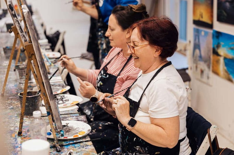 Budapest: Paint and sip experience - What’s included in the price, and what that really buys you