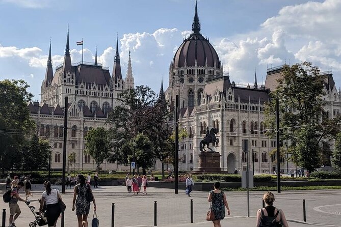 Budapest Private Full Day City Sightseeing Tour Walking or by Car - Szabadság tér and Kossuth Lajos Square, history with sharp edges