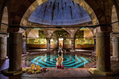 Rudas Turkish Bath or Spa Day Pass & 3-Course Meal