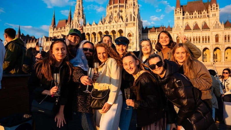 Budapest: Sip and Sail River Cruise with Unlimited Prosecco - The Pest Skyline After Liberty: Universities, Music Halls, and Riverfront Landmarks