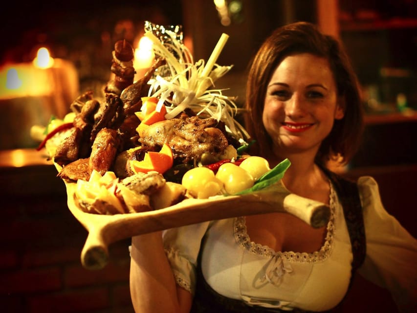 Budapest: Sir Lancelot Medieval Dinner with Drink and Show - The food: three menus that go big on meat and comfort