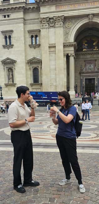 Budapest: Walking Tour with Chimney Cake & Polaroid Photos - Chain Bridge, Gresham Palace, and cross-river landmarks in one flowing chunk