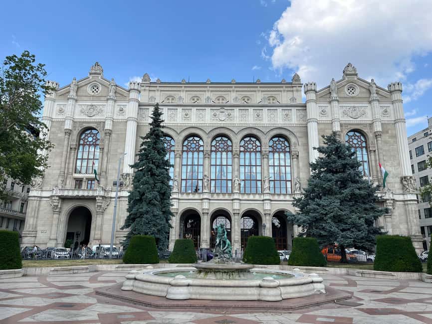 Budapest: Walking Tour with Chimney Cake & Polaroid Photos - St. Stephen’s Basilica from the outside, then Parliament Building faces