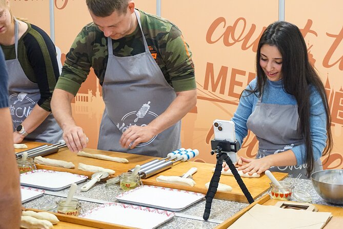 Chimney Cake Workshop Budapest Downtown - Kürtőskalács Class - What you make: three chimney cakes plus your flavor rolling plan