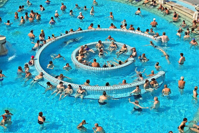 Entrance to Szechenyi Spa in Budapest - Indoors: heat when you want quiet, steam when you want intensity