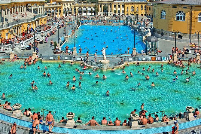 Entrance to Szechenyi Spa in Budapest - Timing: how long to go and when to arrive for fewer headaches