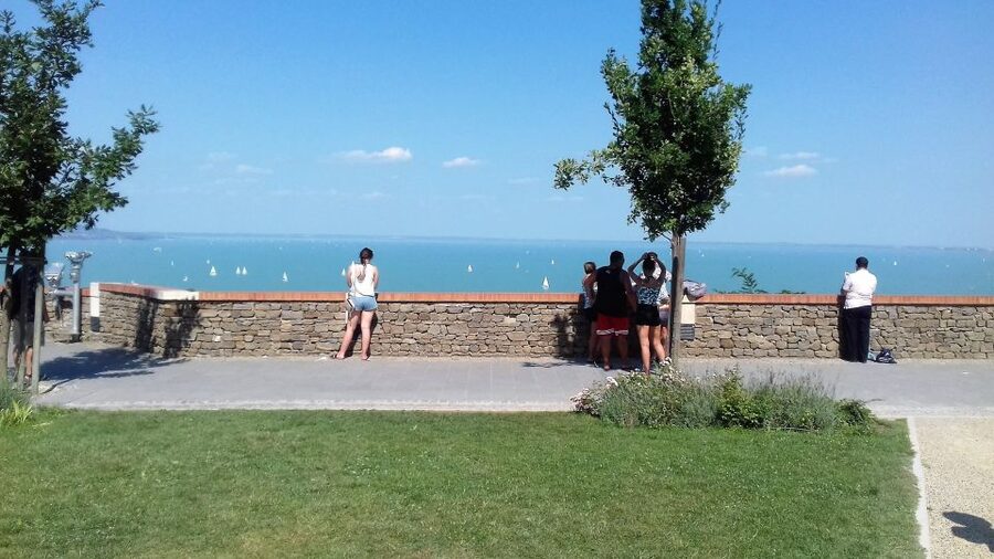 From Budapest: Lake Balaton Tour - Tihany Peninsula: Abbey Hill views and the lavender field question