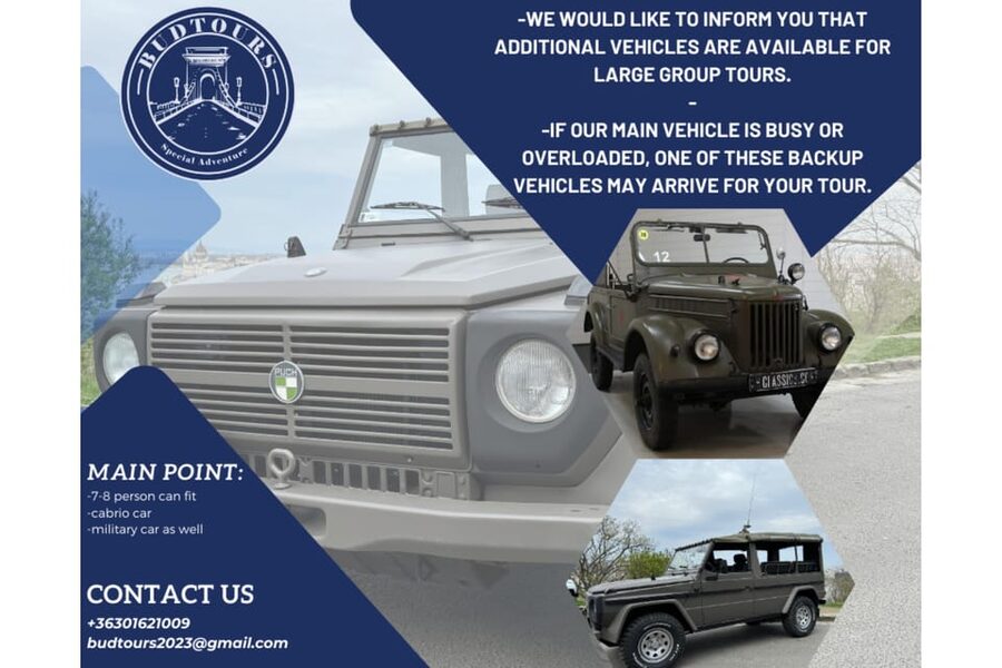Iconic Budapest tour with Classic Russian Jeep and G-Wagon - Gellert Hill and Citadella: Buda’s big viewpoint start