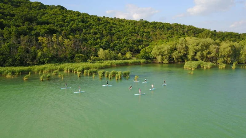 Lake Balaton 3 hour SUP tour - self-guided - Paddling route: Lake Balaton to Tihany National Park viewpoints