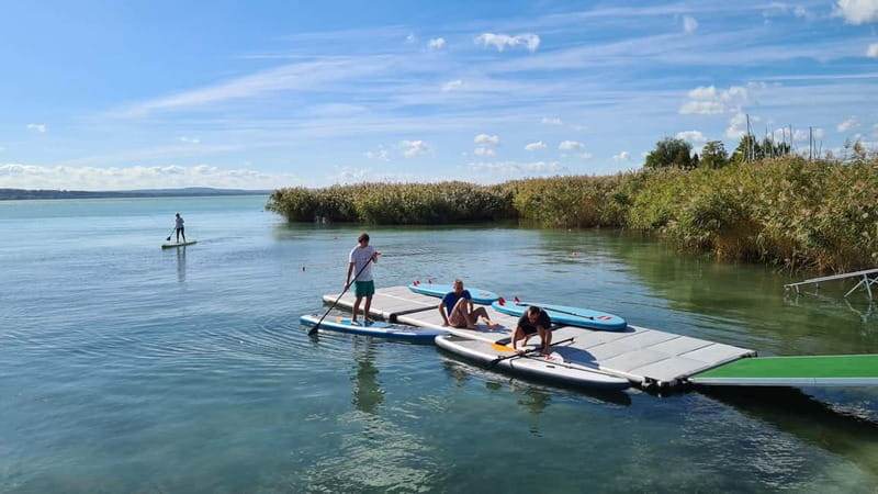 Lake Balaton 3 hour SUP tour - self-guided - Meeting point at Club Tihany, near the ferry