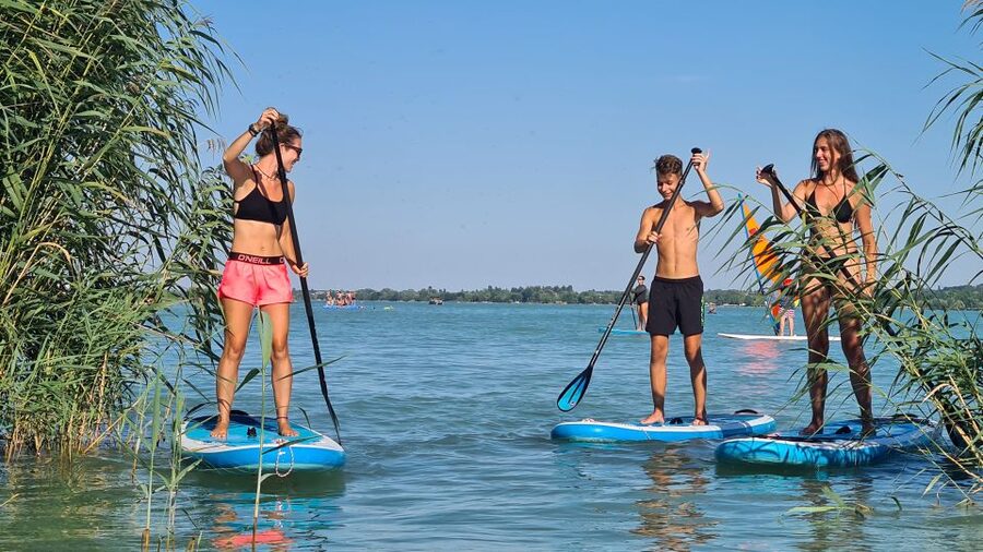 Tihany: SUP Course and Tour at Lake Balaton - Lake Balaton in Tihany: the beginner-friendly SUP setup