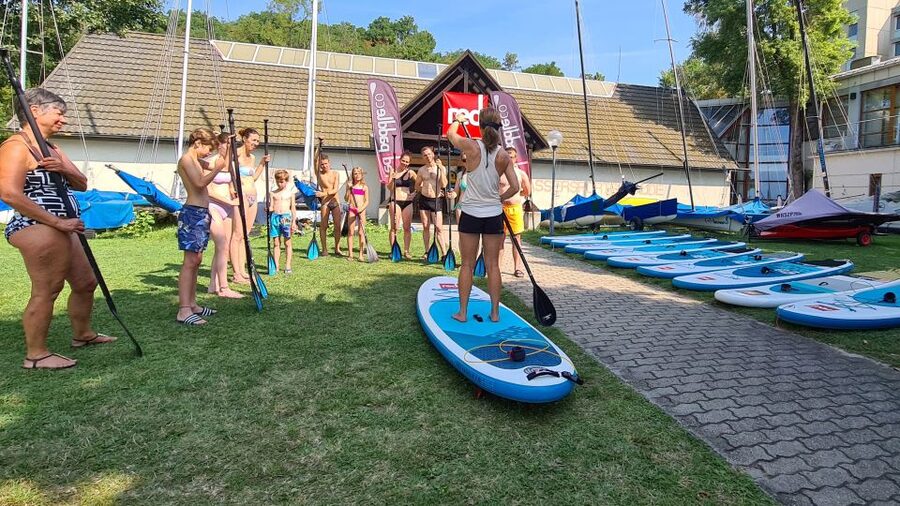 Tihany: SUP Course and Tour at Lake Balaton - SUP through Tihany National Park: what your solo hour feels like